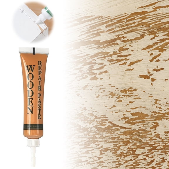 White French Grey Tea Colored Maple Wood Color 25g Solid Wood Floor Scratch Skirting Board Paint Peeling Filling Paste Stucco Patch Outdoor Wall Hole Cover Sticker Patching in Walls Drywall Patch 6