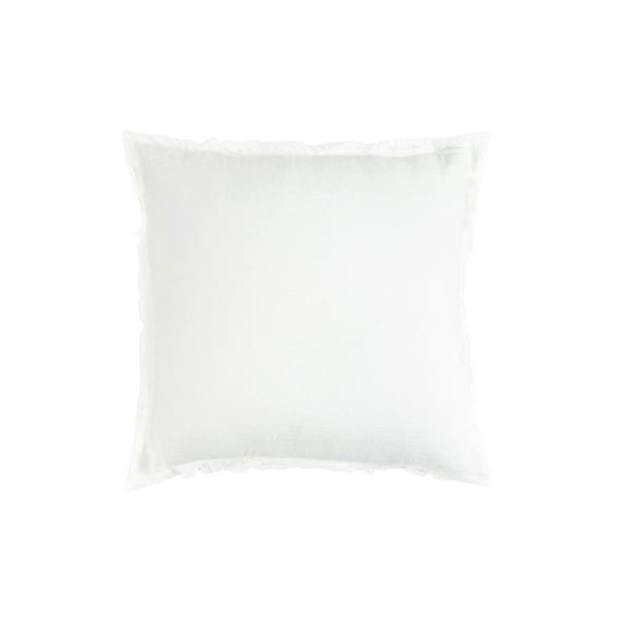 Bright White Fringe So Soft Linen Pillows 20x20 Pillow Cover Only