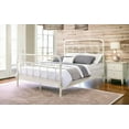 thumbnail image 1 of White Full Bed with Spindle Headboard - 4 Sturdy Slats & Box Spring Support, 1 of 9