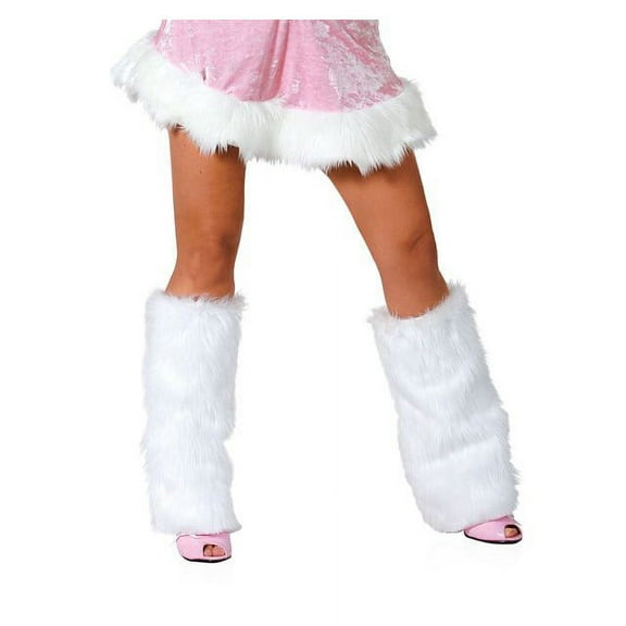 White Furry Boot Covers