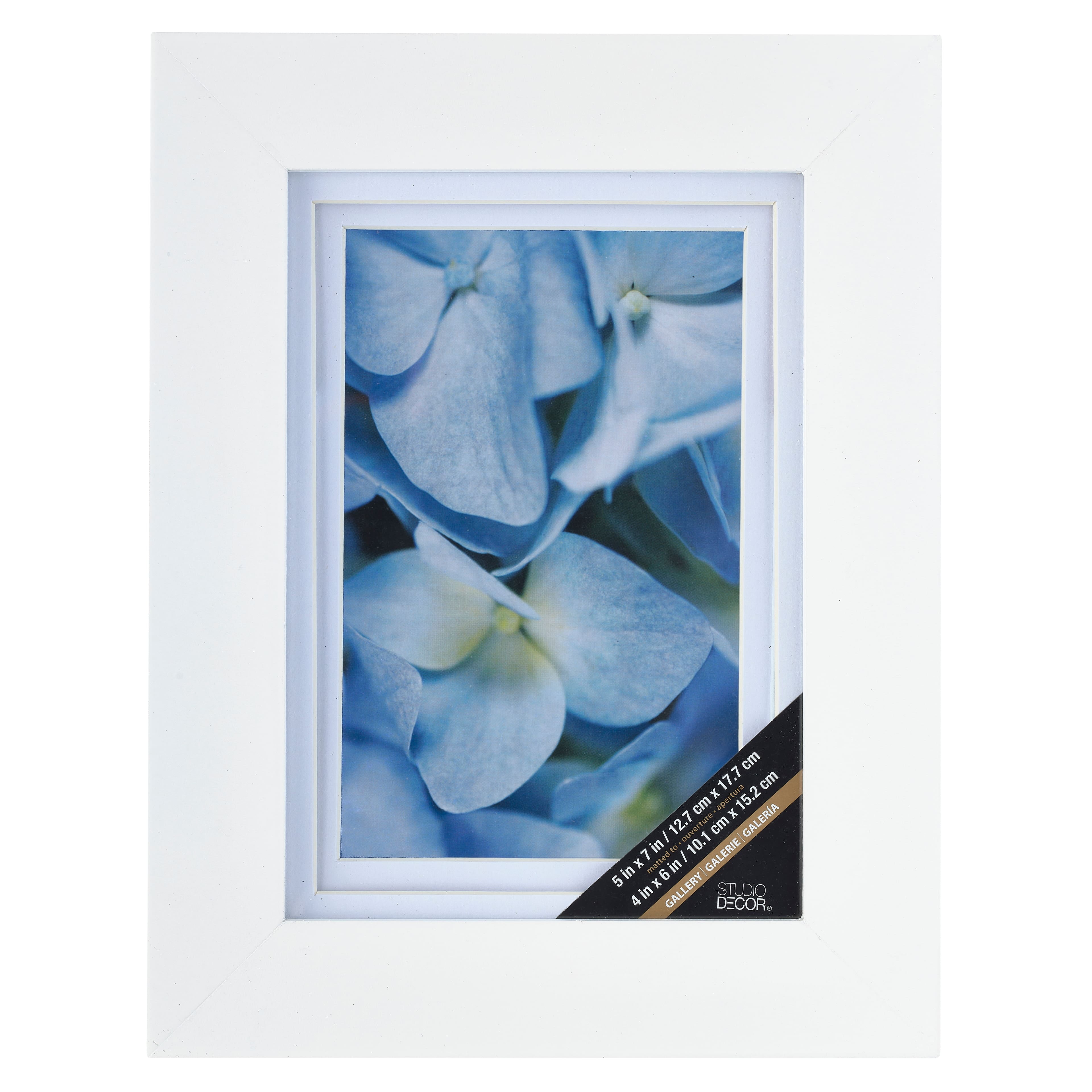 Gallery White Picture Frames with White Mats