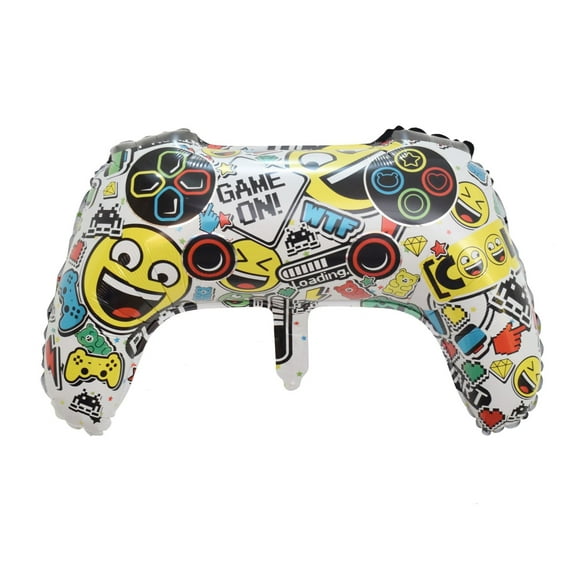 White Gaming Controller Balloon Foil Mylar Controller Shape Party Balloon