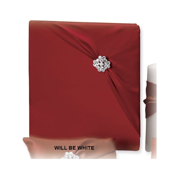 White Garbo (Holds 240 Signatures, 3 Ring Binder) Memory Book Designer Jewelry by Sweet Pea