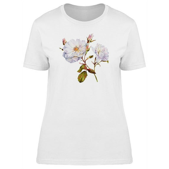 White Garden Peonies Tee Women's -Image by Shutterstock