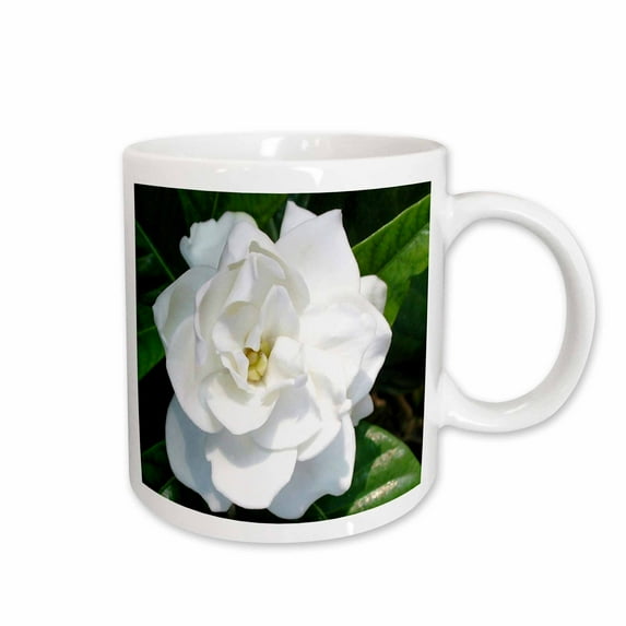 3drose, White Gardenia, 15oz Mug