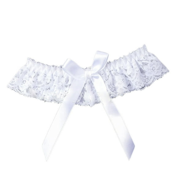 White Garters for Bride Wedding Garter Lace Bridal Garter Party Leg Thigh Garters for Women