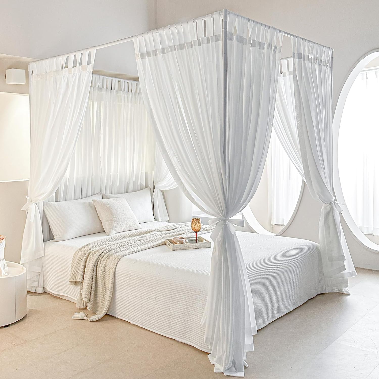 Romantic Canopy Bed Curtains