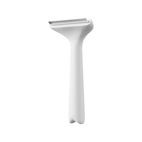 White Gentle Pet Hair Removal Comb For Cats Dogs Thinning Design For Shedding Control