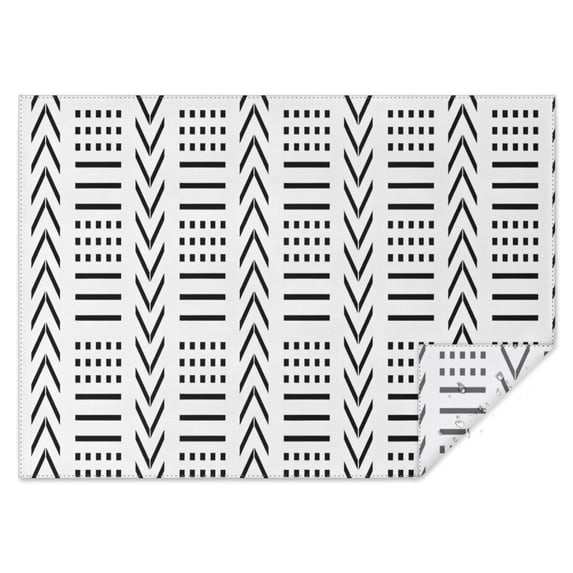 White Geometric Diamond Chevron Pattern Rectangle Tablecloth 60"x84",Waterproof Polyester Rectangle Table Cloth, Wipeable Spillproof Polyester Tablecloth for Dining, Camping, Indoor and Outdoor