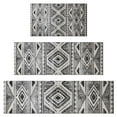thumbnail image 1 of White Geometric Diamond Striped Pattern Kitchen Rugs Sets Of 3,Kitchen Runner Rugs Non Skid Washable,Decorative Kitchen Floor Mats for Kitchen,Sink,Laundry,17"x30"+ 17"x47" + 17"x59", 1 of 6