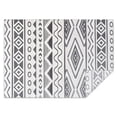 thumbnail image 1 of White Geometric Diamond Wave Pattern Rectangle Tablecloth 60"x84",Waterproof Polyester Rectangle Table Cloth, Wipeable Spillproof Polyester Tablecloth for Dining, Camping, Indoor and Outdoor, 1 of 5