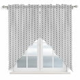 thumbnail image 1 of White Geometric Swag Valances for Windows, Kitchen Curtains 36 Inch Length 2 Panels Set, Modern Minimalism Black Striped Lines Short Curtains for Small Windows Rod Pocket Cafe Curtains Drapes 28"x36", 1 of 8