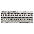 thumbnail image 1 of White Geometric Zigzag Circle Pattern Kitchen Rug Mat,Kitchen Runner Rugs Non Skid Washable,Decorative Kitchen Floor Mats for Kitchen,Sink,Laundry,17"X47", 1 of 5