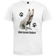thumbnail image 1 of White German Shepherd Profile White T-Shirt, 1 of 1