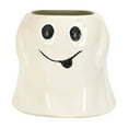 thumbnail image 1 of White Ghost Decor Halloween Vase Cute Ghost Candy Bowl Planter Pot Halloween Bucket Vase for Indoor Outdoor Garden Home Decor, 1 of 5