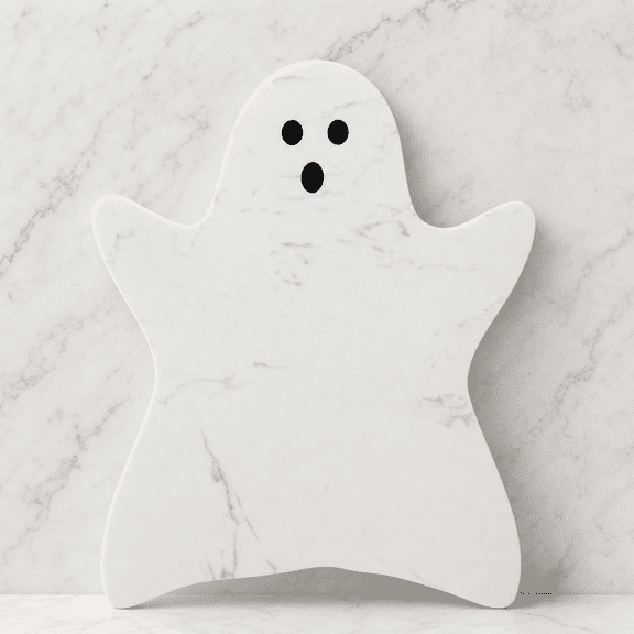 White Ghost Marble Charcuterie Serving Tray for Appetizers and Holidays