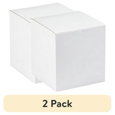 (2 pack) Box Partners GB888 8 in. x 8 in. x 8.5 in. White Gift Boxes