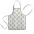 thumbnail image 1 of White Girl Dance Pattern Kids Aprons for Girls and Boys,Adjustable Neck Strap Toddler Aprons for Kids Cooking Baking, 1 of 6
