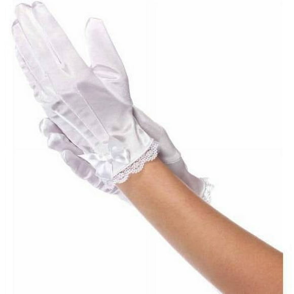 White Santa Gloves