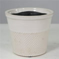 thumbnail image 1 of White Glazed Ceramic Planter, 1 of 1