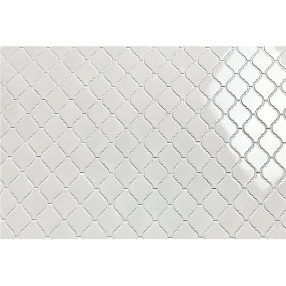 White Glazed Porcelain Mosaic Wall Tile - 9.84 in. x 11 in. - Case of 14 sq.ft - Premium Grade