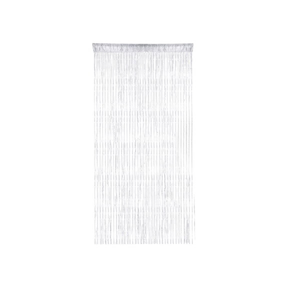 White Glitter String Curtain – 91x200cm Fringe Tassel Room Divider, Sparkling Photo Backdrop for Weddings & Parties, Easy Rod Pocket Hanging, Lightweight Polyester Decor