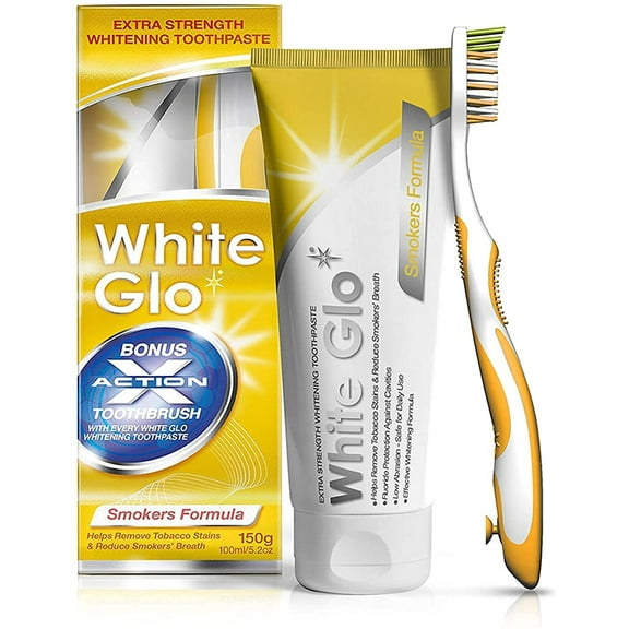 White Glo Whitening Toothpaste for Cigarette Stains 150 gr