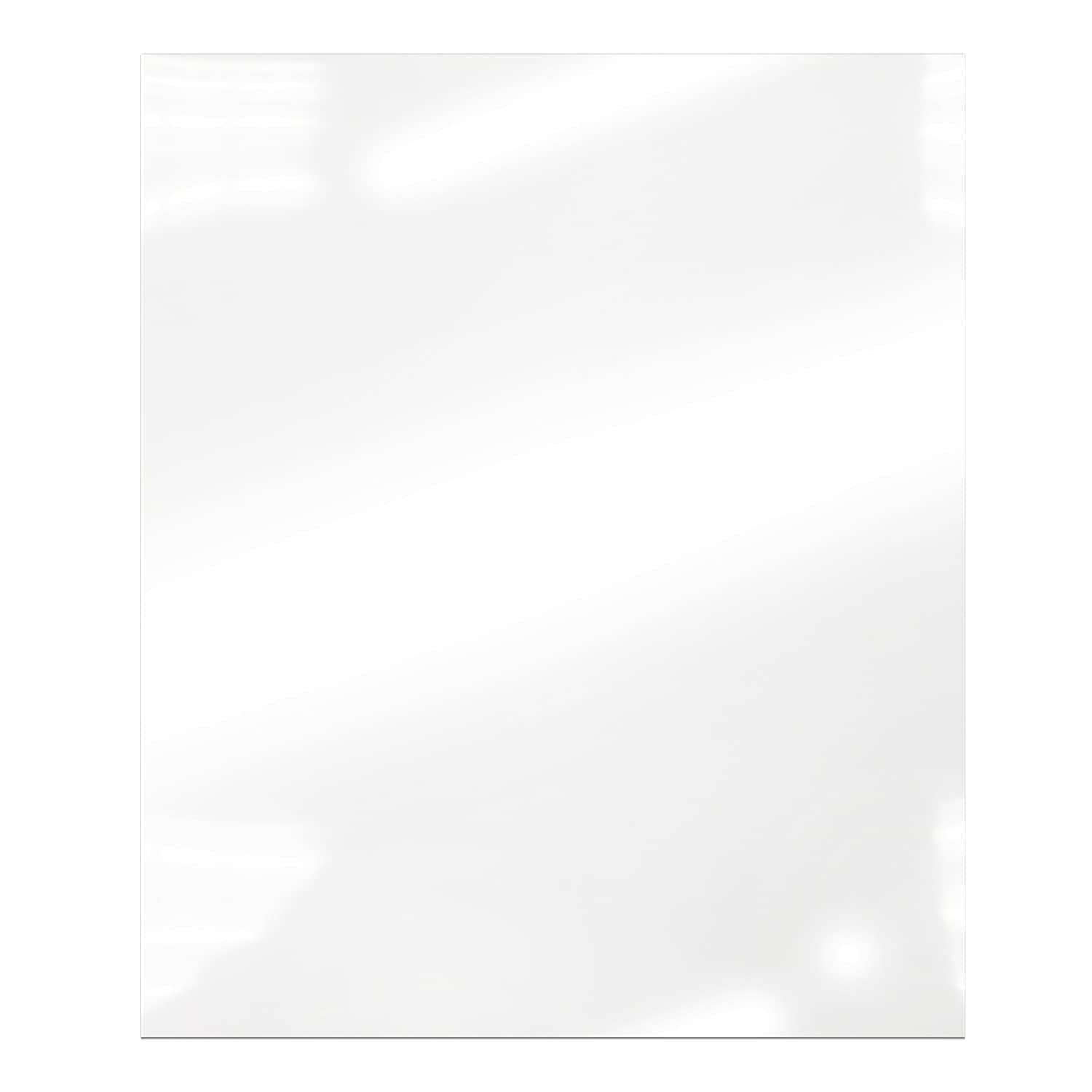 White Gloss/Gloss Rigid Vinyl Sheet - .010 inches (10mil) Thickness x ...