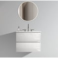 thumbnail image 1 of White Glossy - 20% More Storage with Silent Drawers - Bathroom - Elevate Aesthetics and Organization, 1 of 5