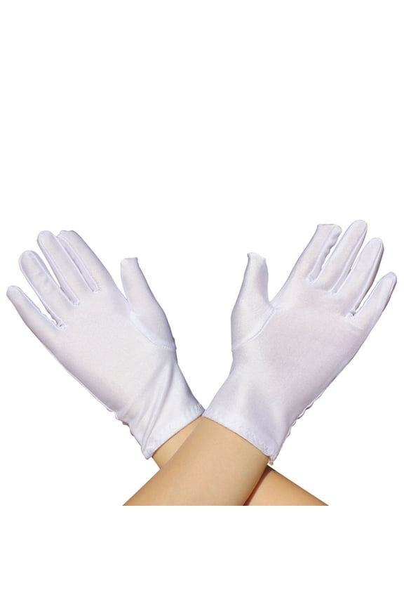White Gloves Formal Uniform Gloves for Boys Girls Art Show Party White Gloves Formal Pageant for Etiquette