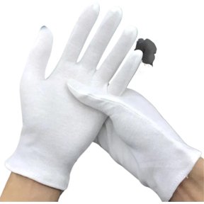 White Gloves White Cotton Work Gloves For Dry Hands/Cleaning Tools For Formal Event,Archival Handle&Retail Service