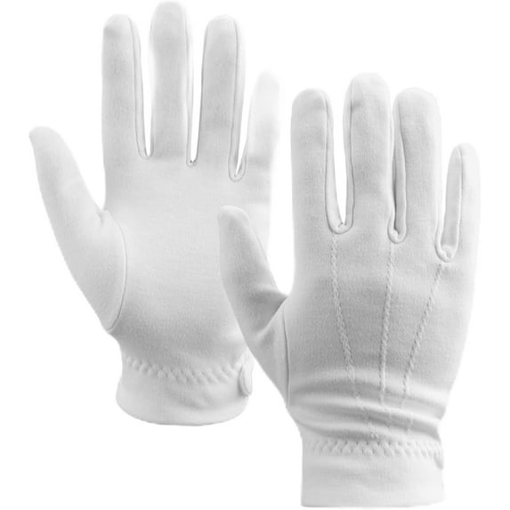 White Gloves White Gloves Women Costume White Gloves Men Cotton Gloves White Cotton Gloves