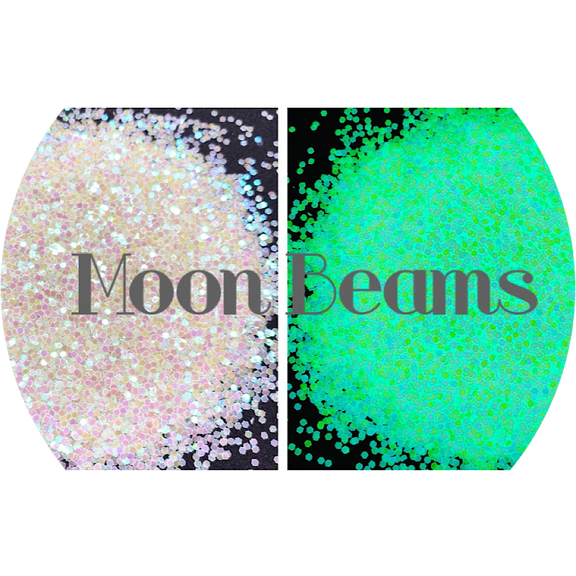White Glow in the Dark Polyester Glitter | Craft Glitter | Glitter for Arts & Crafts | Tumblers | Cosmetics | Nails | Epoxy Resin Art | Slime | DIY | Body Glitter | 2 oz Bag