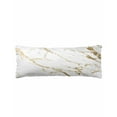 thumbnail image 1 of White Gold Abstract Body Pillow Cover 20 x 60 Inch Decorative Pillow Cover Modern Marble Geometric Lumbar Pillowcase Seasonal Rectangle Cushion Case for Couch Sofa Bed Living Room, 1 of 7