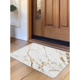 thumbnail image 1 of White Gold Abstract Door Mat&nbsp;Indoor Outdoor Entrance, Non Slip Rug for Kitchen Bathroom Entryway Rug, Modern Marble Geometric Washable Doormat Floor Mat for Office Home Decor 20x31.5 Inch, 1 of 8