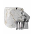 thumbnail image 1 of White Gold Abstract Stand Mixer Dust Cover with Storage Pocket & Handles, Modern Marble Geometric Fits All Tilt Head & Bowl Lift Kitchen Appliance Cover Organizer Bag Accessories, 6-8 Quart, 1 of 6