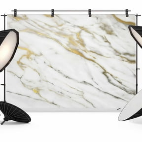 White Gold Backdrop for Photography, Marble Texture Modern Style Abstract Simple Photo Backdrop Portrait Background Party Banner Photo Backgrounds for Studio Booth Props, 12x8ft