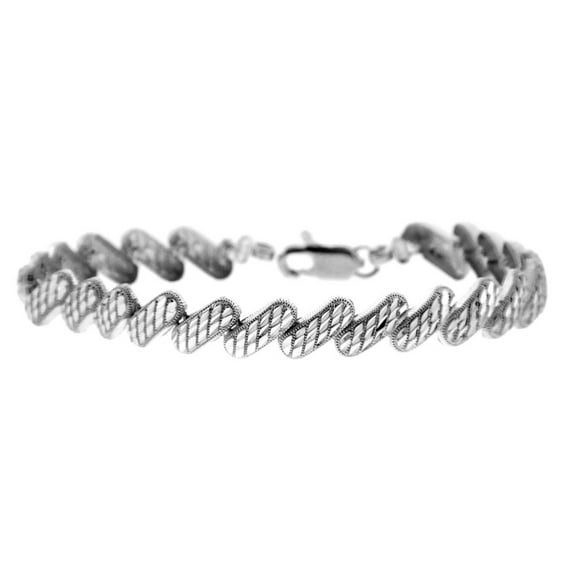 White Gold Bracelet - The Diagonal Bracelet