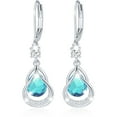 thumbnail image 1 of APSVO 18K White Gold Plated Drop Earrings for Women Girls S925 Sterling Silver December Birthstone Earrings with Blue Tanzanite Birthday Valentines Day Jewelry Gifts Teen Her Wife Adults Kids Ideas, 1 of 6