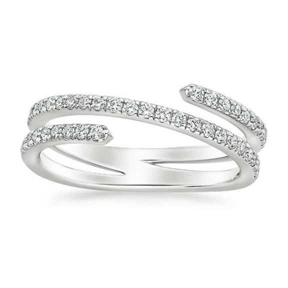 White Gold Engagement Ring Round Cut Moissanite Diamond Ring Wedding Ring Round Cut Solitaire Ring Promise Ring Diamond Ring