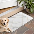 thumbnail image 1 of White Gold Geometric Marble Door Rugs,Washable Non Slip Door Mats Indoor,Decorative Door Mats,Entry Mat Indoor for Entrance,Bedroom,Kitchen,Bathroom,16"x24", 1 of 6