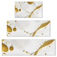 thumbnail image 1 of White Gold Marble Pattern Kitchen Rugs Sets Of 3,Kitchen Runner Rugs Non Skid Washable,Decorative Kitchen Floor Mats for Kitchen,Sink,Laundry,17"x30"+ 17"x47" + 17"x59", 1 of 6