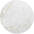 thumbnail image 1 of White Gold Marble Pattern Placemats Round Table Mats Non-Slip Washable Heat Resistant Kitchen Place Mat for Home Dining Coffee Tabletop (4PCS) Home Decor, 1 of 7