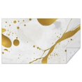 thumbnail image 1 of White Gold Marble Pattern Rectangle Tablecloth 60"x102",Waterproof Polyester Rectangle Table Cloth, Wipeable Spillproof Polyester Tablecloth for Dining, Camping, Indoor and Outdoor, 1 of 6