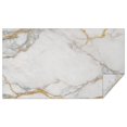 thumbnail image 1 of White Gold Marble Pattern Rectangle Tablecloth 60"x102",Waterproof Polyester Rectangle Table Cloth, Wipeable Spillproof Polyester Tablecloth for Dining, Camping, Indoor and Outdoor, 1 of 5