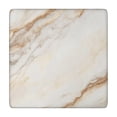 thumbnail image 1 of White Gold Marble Pattern Square Fitted Tablecloth with Elastic Edge,Square Table Cover,Washable Elastic Table Cover for Home Kitchen Party Decor 34"x34", 1 of 6