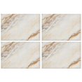 thumbnail image 1 of White Gold Marble Pattern Summer Placemats Table Placemats Set Of 4-Linen Kitchen Washable Placemats Table Mats 11.8"x17.7" Non-Slip Heat Resistant, 1 of 6