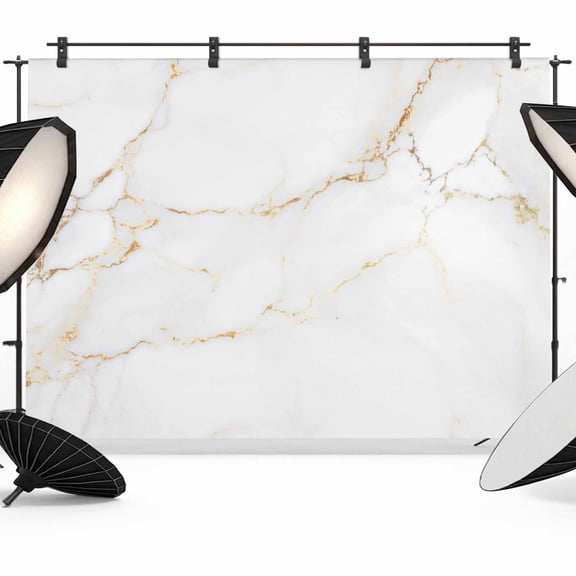 White Gold Marble Photography Backdrop 7x5FT, Abstract Gradient Stone Texture Modern Photo Backdrops, Background for Photography Studio Photo Studio Background, Back Drop for Photoshoot