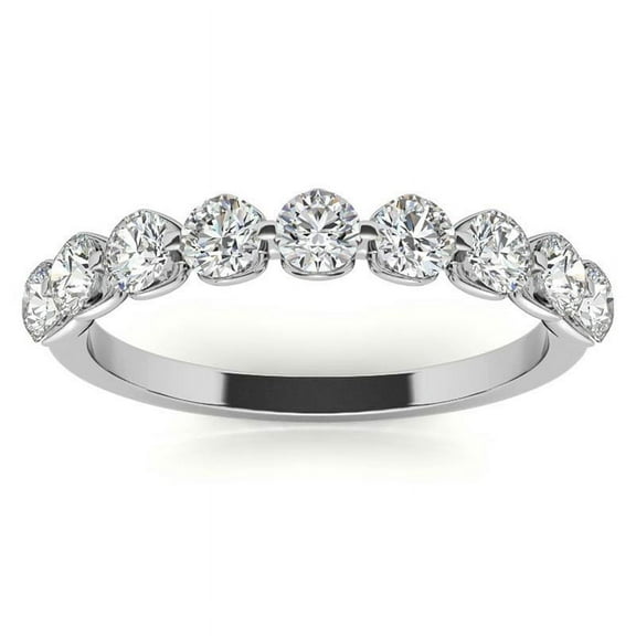 White Gold Plated Ring Size 9, Sterling Silver Rings For Women, Moissanite Rings