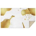 thumbnail image 1 of White Gold Splash Pattern Rectangle Tablecloth 60"x102",Waterproof Polyester Rectangle Table Cloth, Wipeable Spillproof Polyester Tablecloth for Dining, Camping, Indoor and Outdoor, 1 of 6